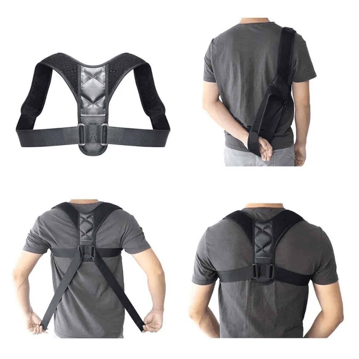 Cinto corretor de postura para as costas, prevenção de corcunda.