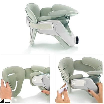 Colar cervical com bolsa de ar.